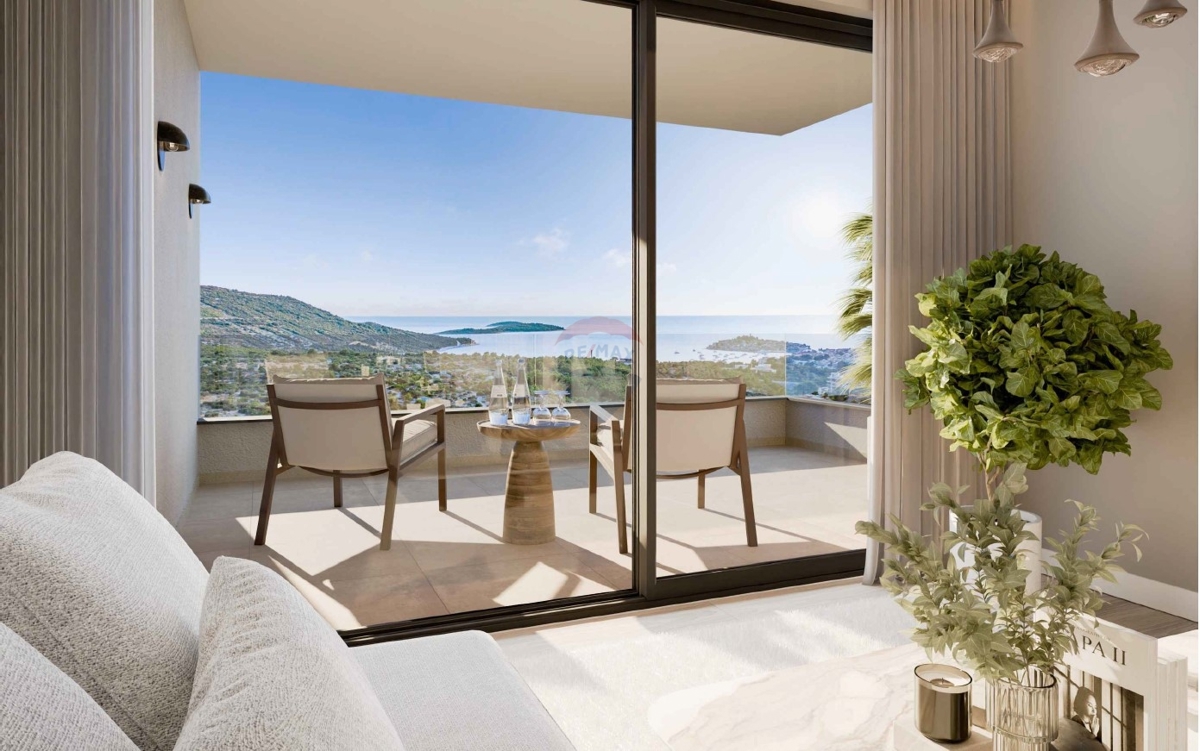 Luksuzno dvosobno stanovanje v 1. nadstropju s čudovitim razgledom (S4), Primošten