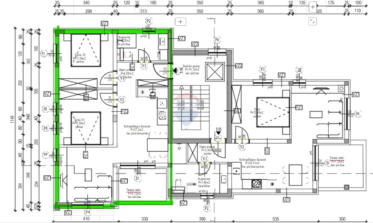 Stanovanje / Apartma Brodarica, Šibenik - Okolica, 72,30m2
