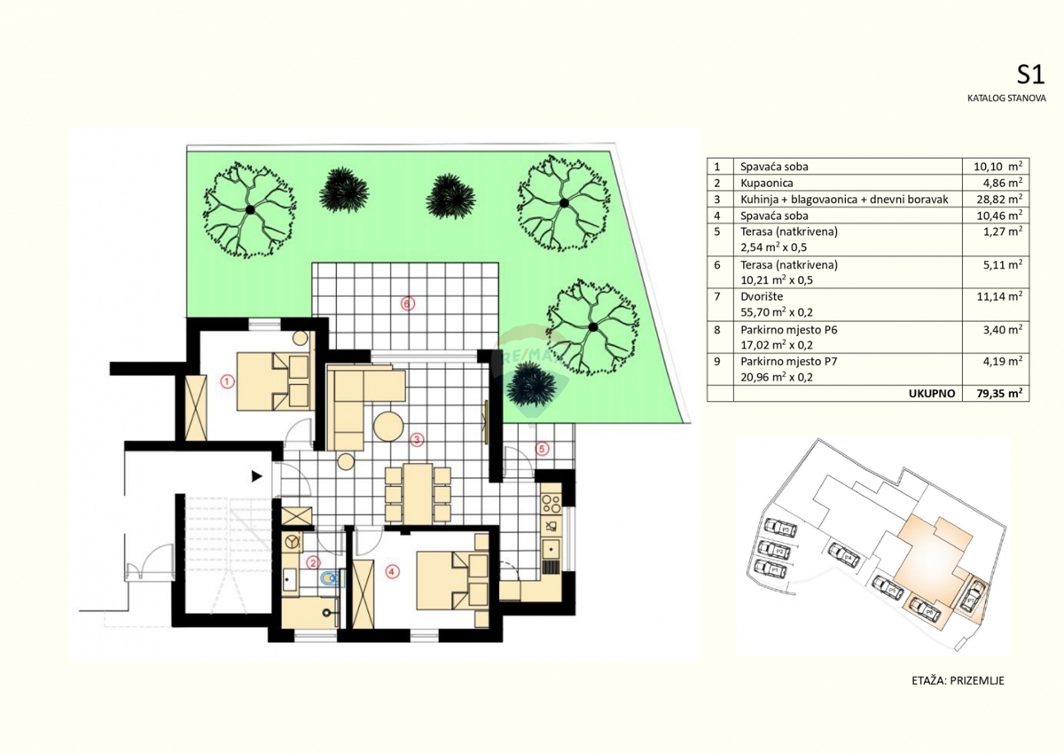 Stanovanje / Apartma Murter, 79,35m2
