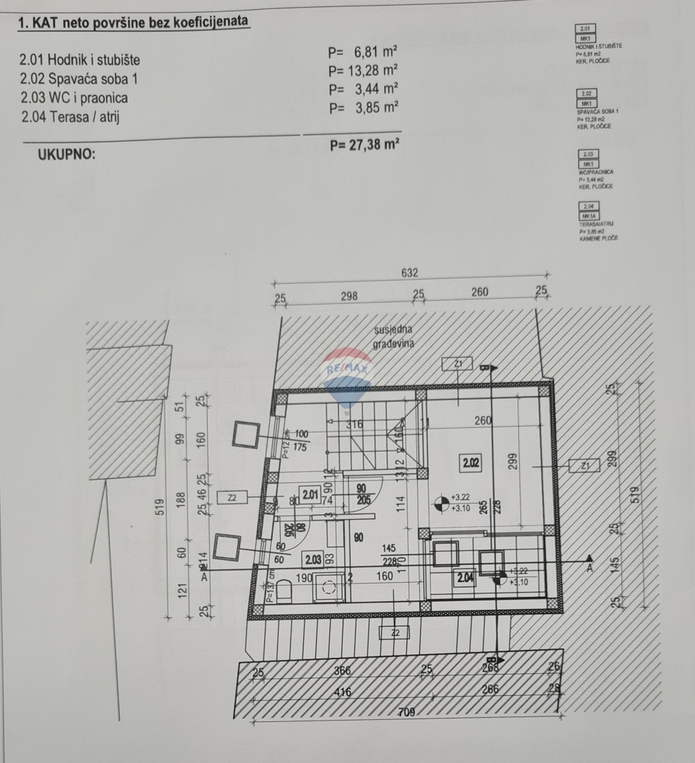 Hiša Grad, Šibenik, 72m2