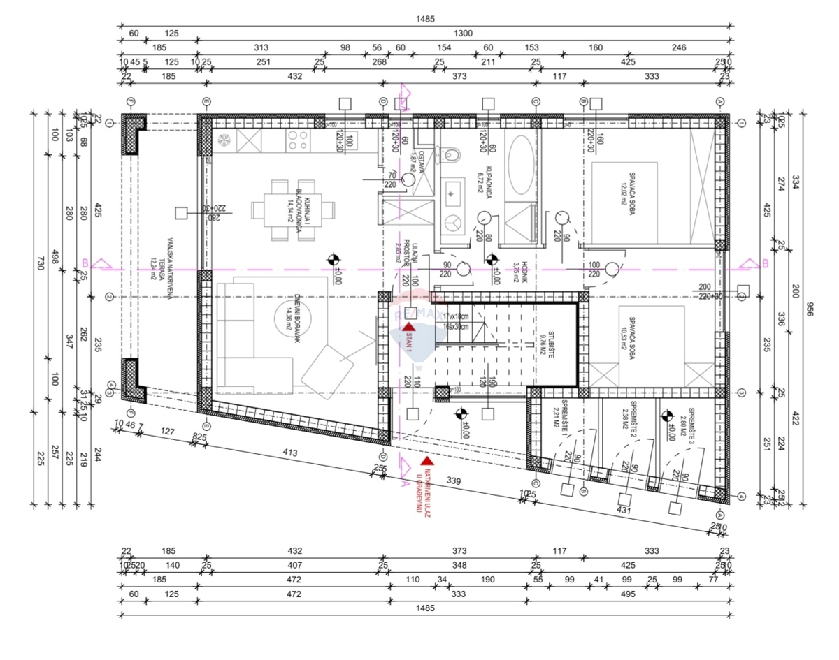 Stanovanje / Apartma Brodarica, Šibenik - Okolica, 87,89m2