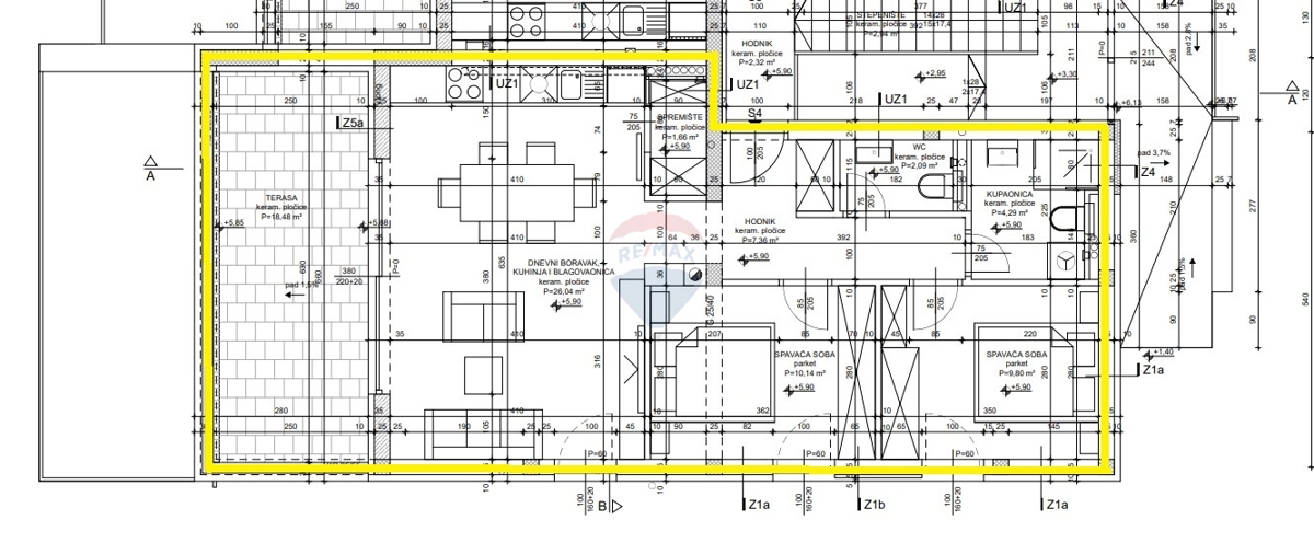 Stanovanje / Apartma Žaborić, Šibenik - Okolica, 70,62m2