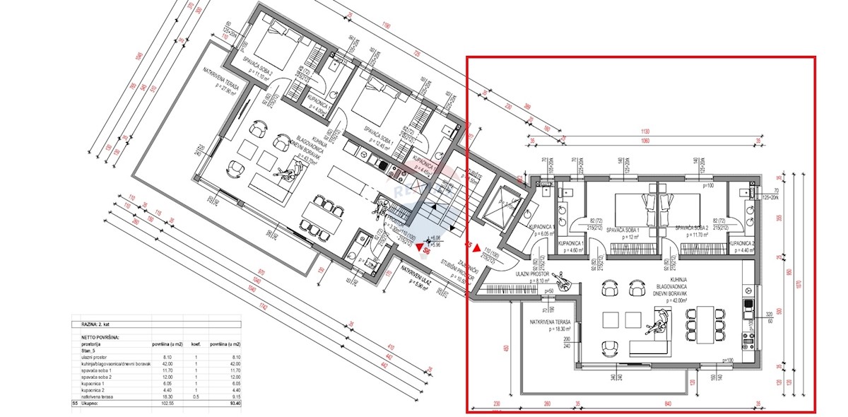 Stanovanje / Apartma Primošten, 101,20m2