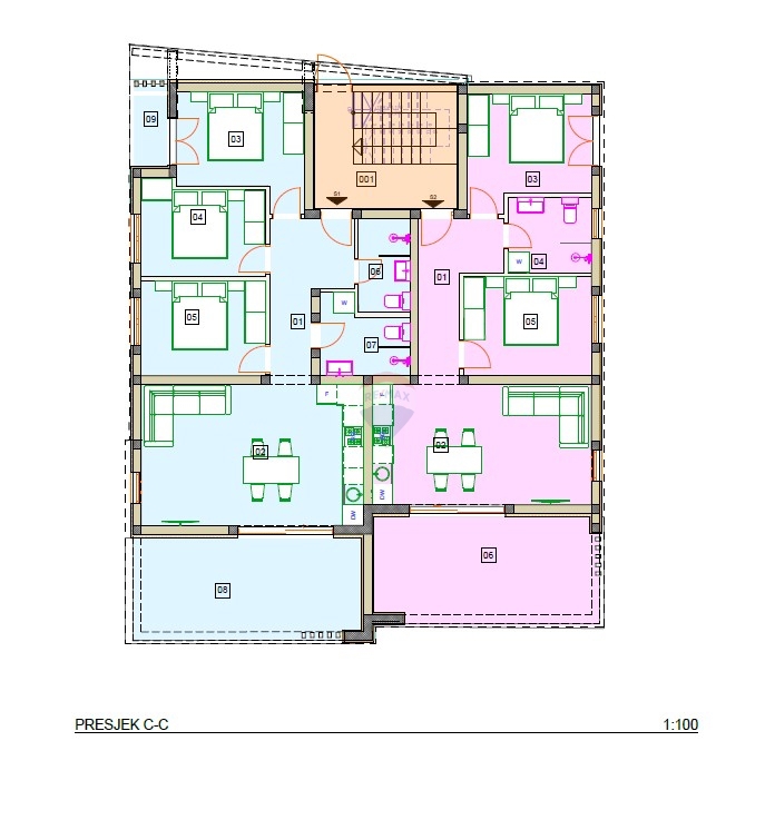 Stanovanje / Apartma Vodice, 101,86m2