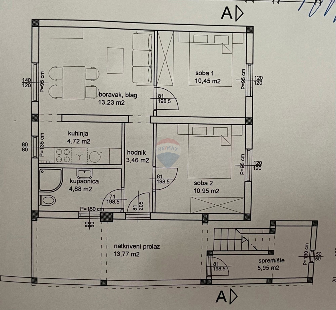 Hiša z dvema apartmajema in strešno teraso, 130 m od morja – Stupin, Rogoznica