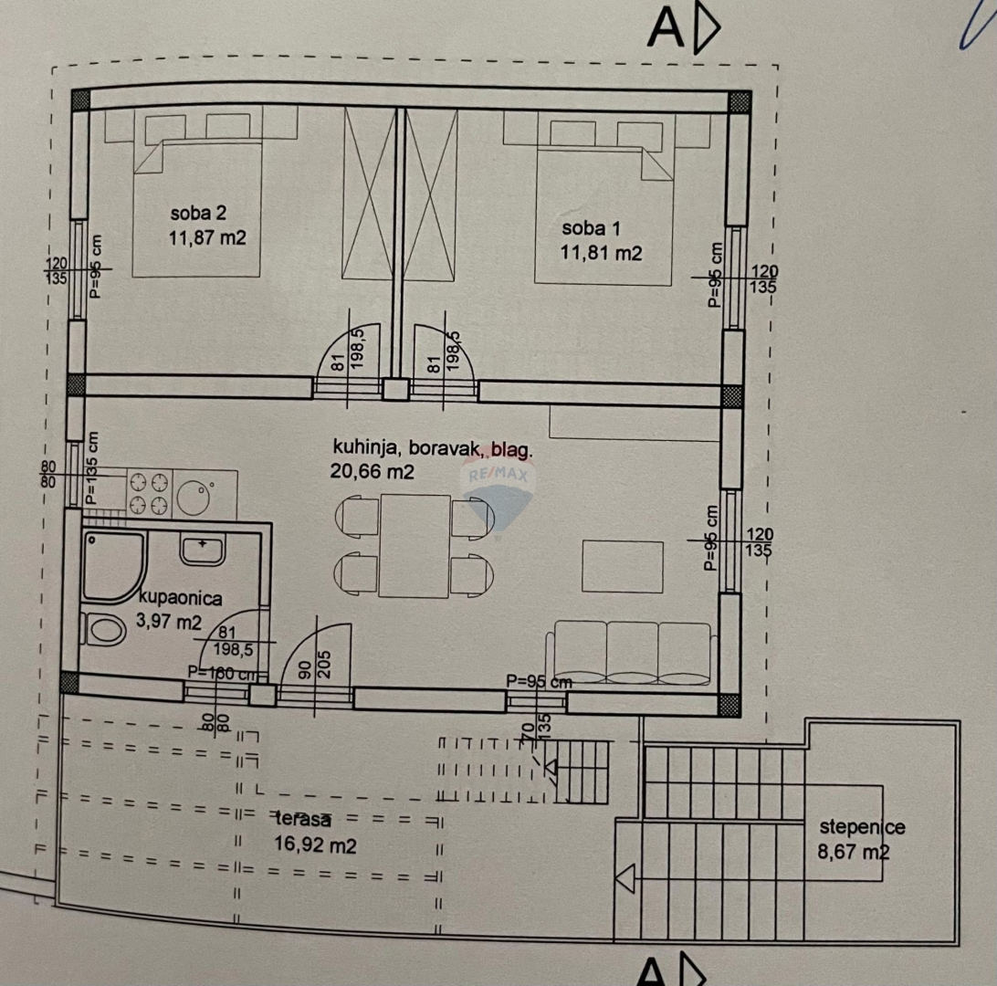Hiša z dvema apartmajema in strešno teraso, 130 m od morja – Stupin, Rogoznica