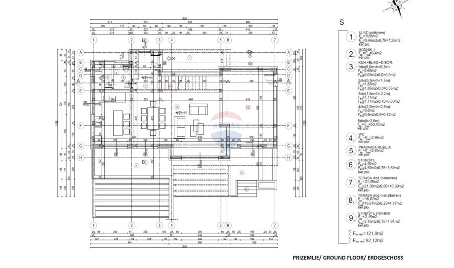 Hiša Donje Polje, Šibenik - Okolica, 264m2