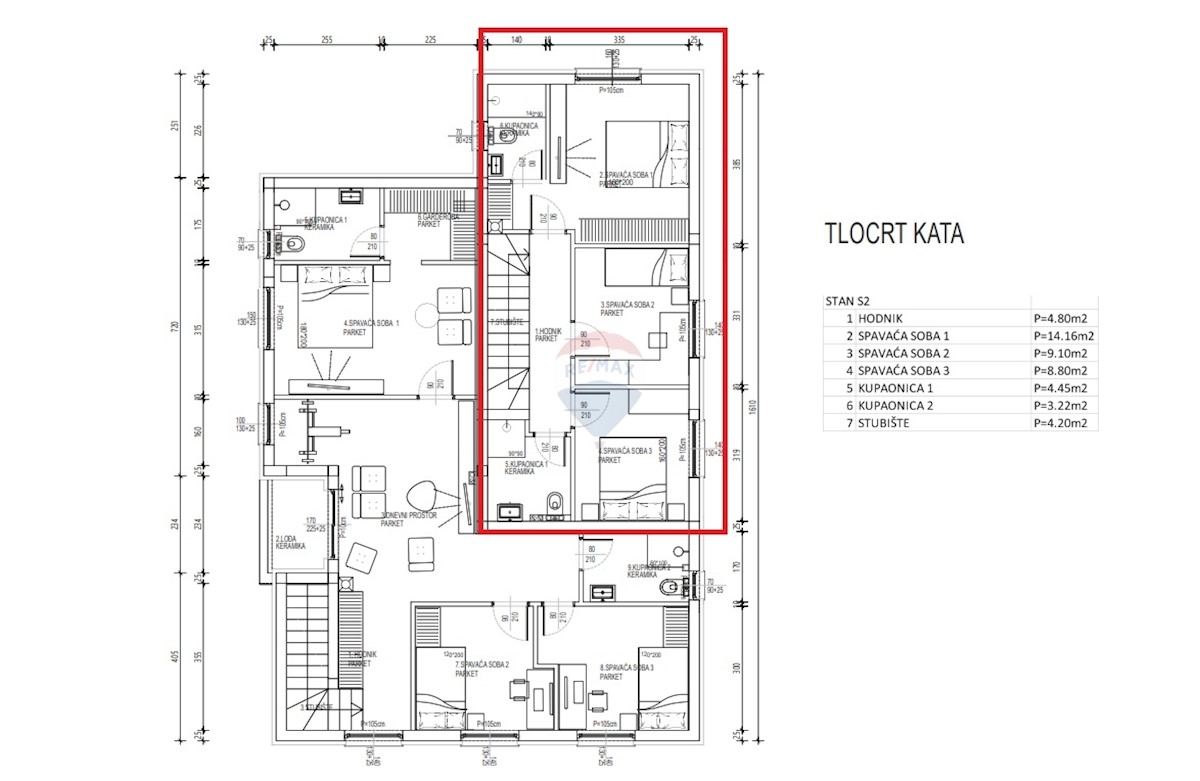 Stanovanje / Apartma Brodarica, Šibenik - Okolica, 97,91m2