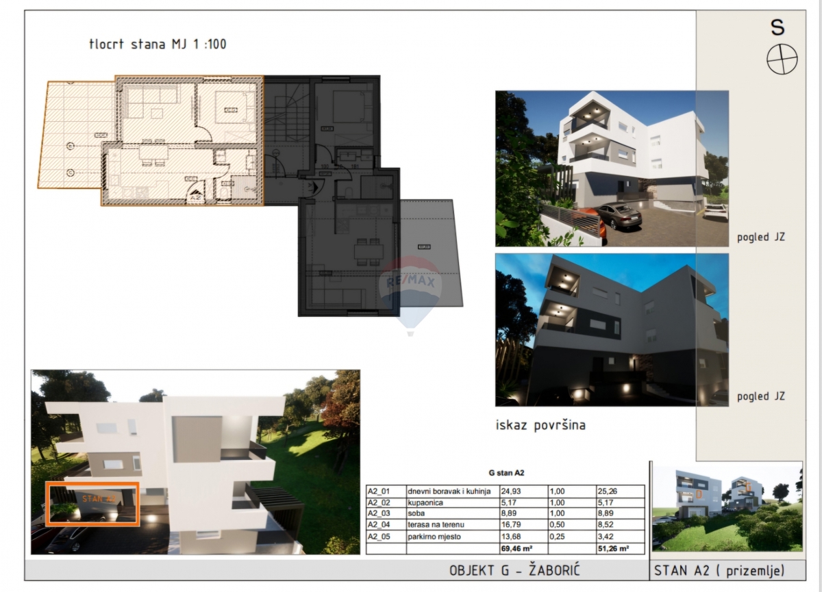 Stanovanje / Apartma Žaborić, Šibenik - Okolica, 51,26m2