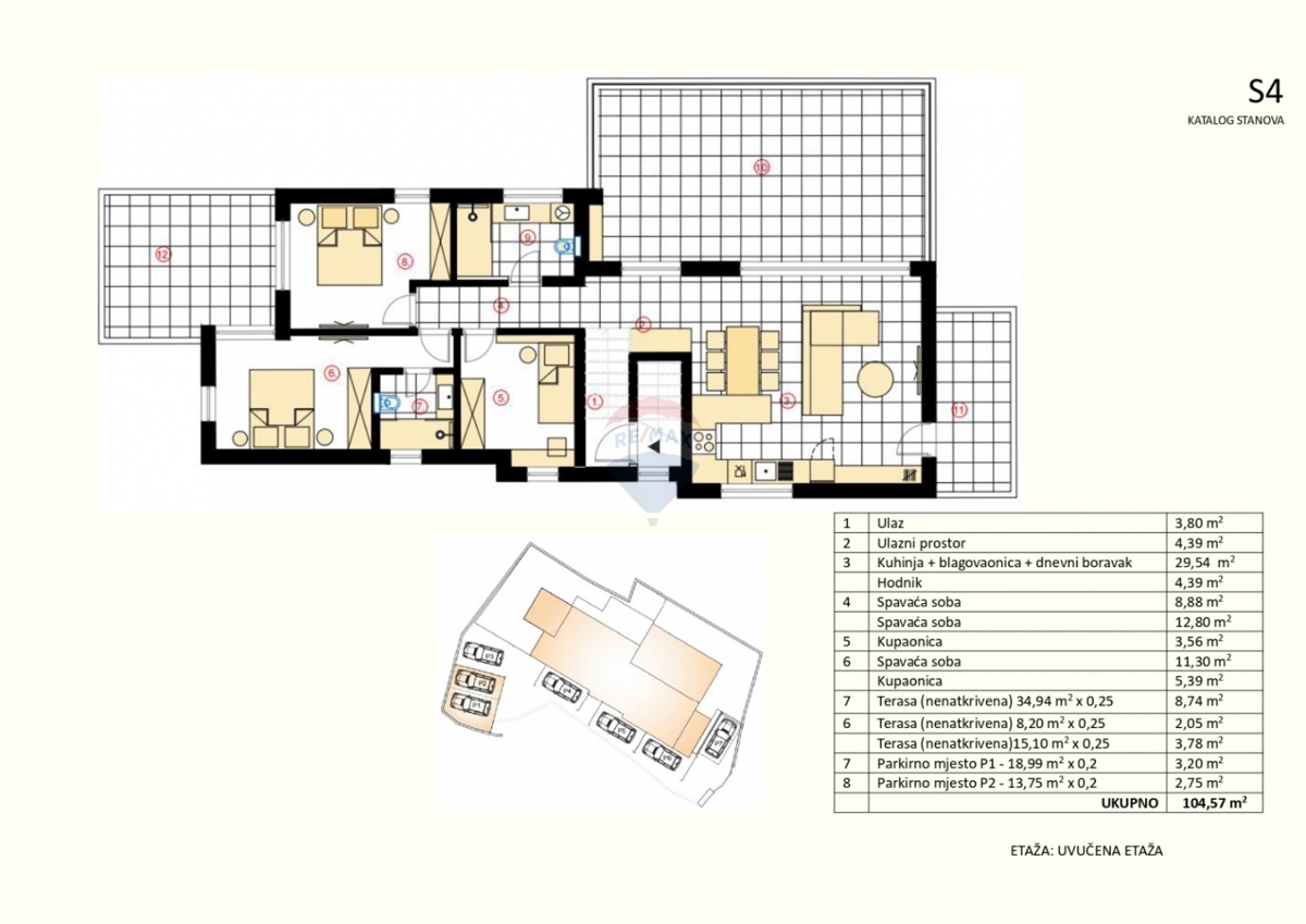 Stanovanje / Apartma Murter, 104,57m2