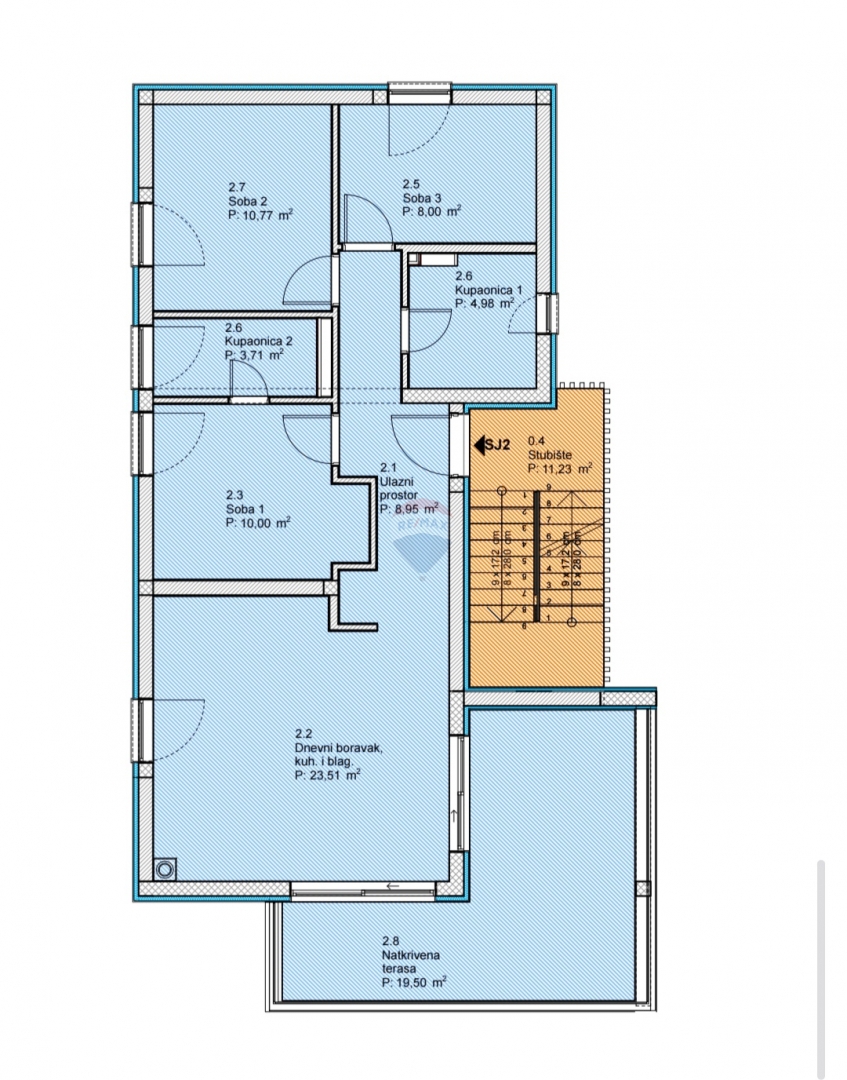 Stanovanje / Apartma Vodice, 89,51m2