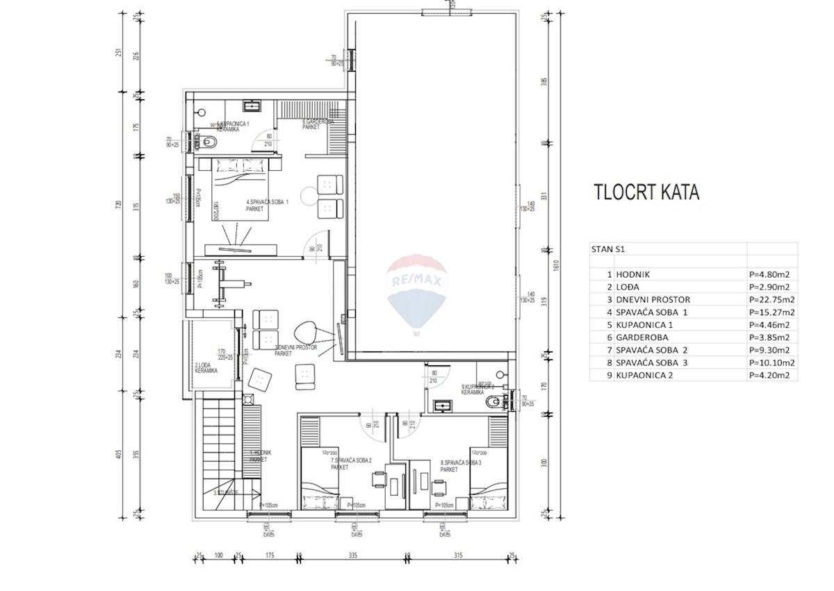 Stanovanje / Apartma Brodarica, Šibenik - Okolica, 156,24m2