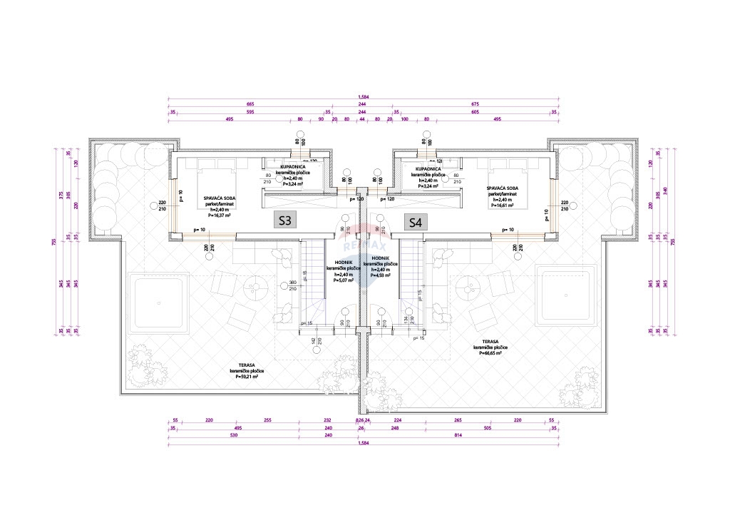 Stanovanje / Apartma Vodice, 113m2