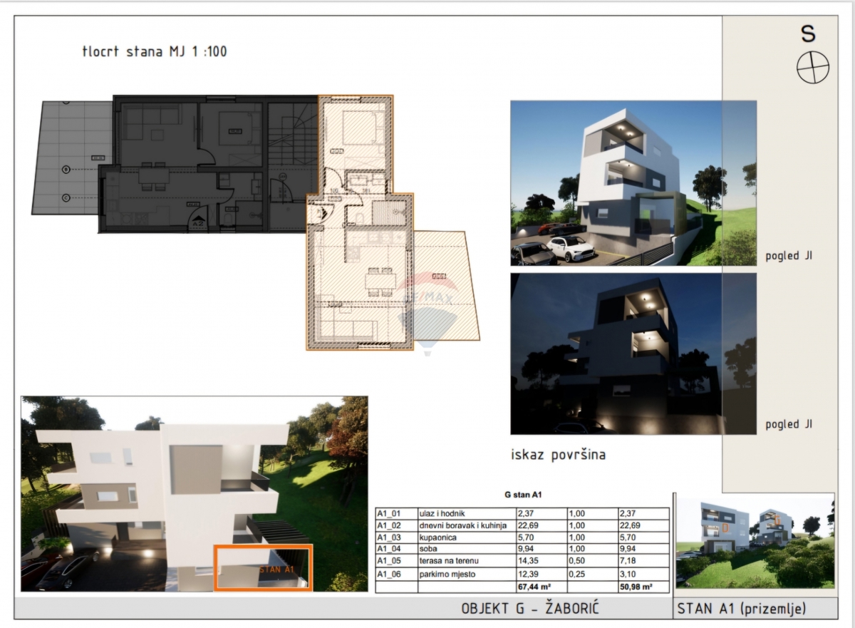 Stanovanje / Apartma Žaborić, Šibenik - Okolica, 50,98m2