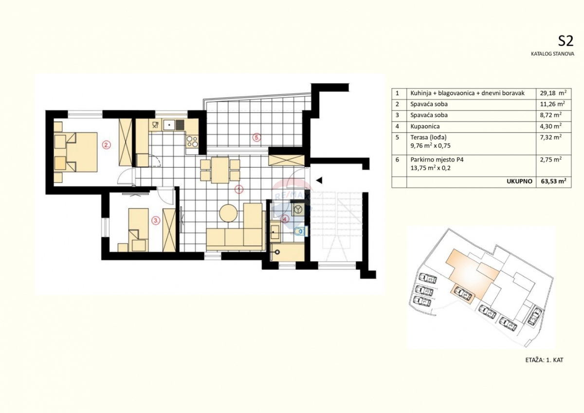 Stanovanje / Apartma Murter, 63,53m2