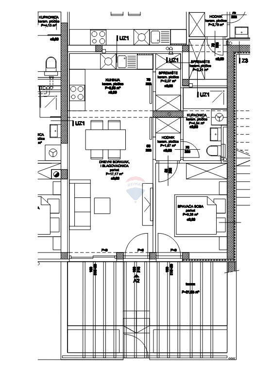 Stanovanje / Apartma Žaborić, Šibenik - Okolica, 44,06m2