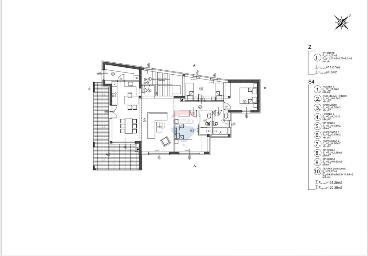 Stanovanje / Apartma Brodarica, Šibenik - Okolica, 135,28m2