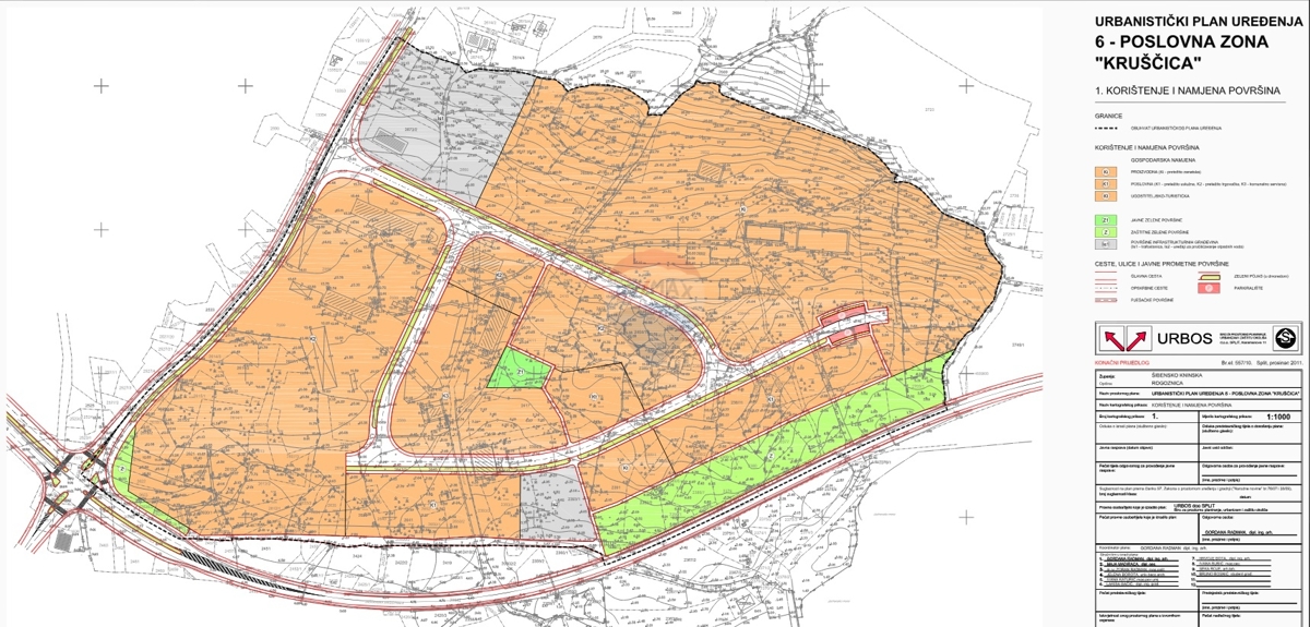 Zemljišče v poslovni coni, 4128 m2 - Rogoznica