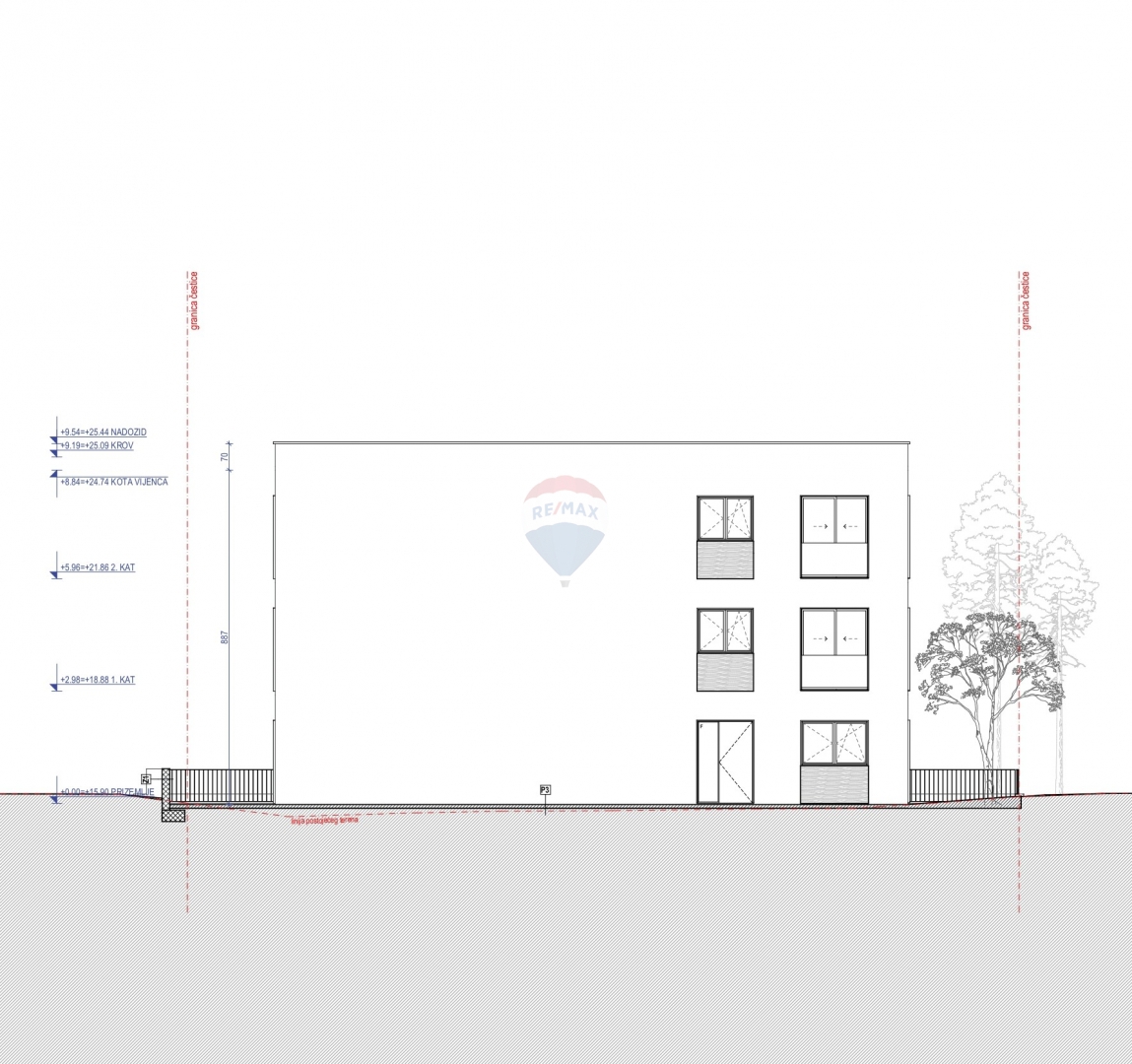 Dvosobno stanovanje z dvoriščem 53,7 m2, Rogoznica