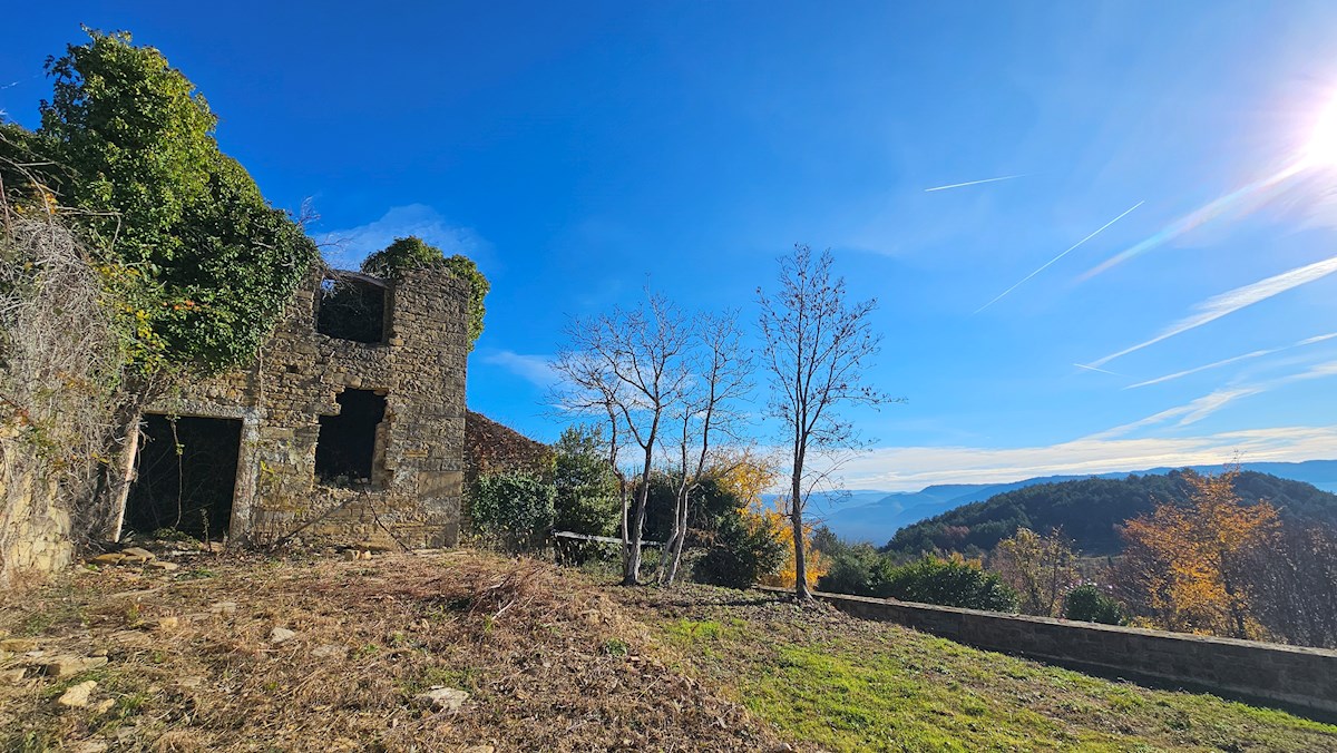 Kamnit Ostanek s Čudovitim Razgledom na Motovun