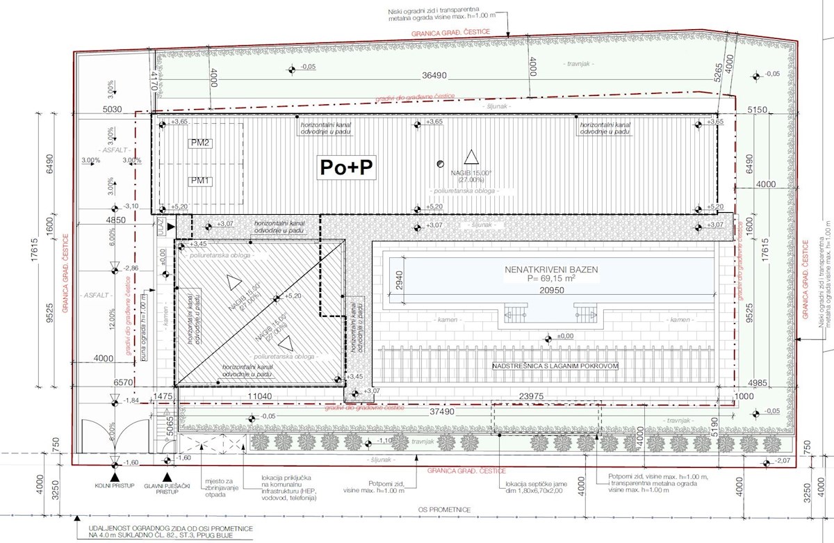 Moderen projekt na mirni lokaciji pri Bujah – zazidljivo zemljišče z idejnim projektom