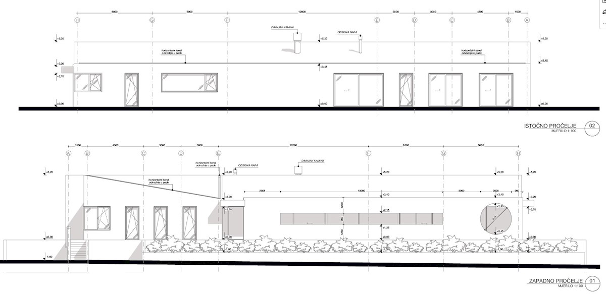 Moderen projekt na mirni lokaciji pri Bujah – zazidljivo zemljišče z idejnim projektom