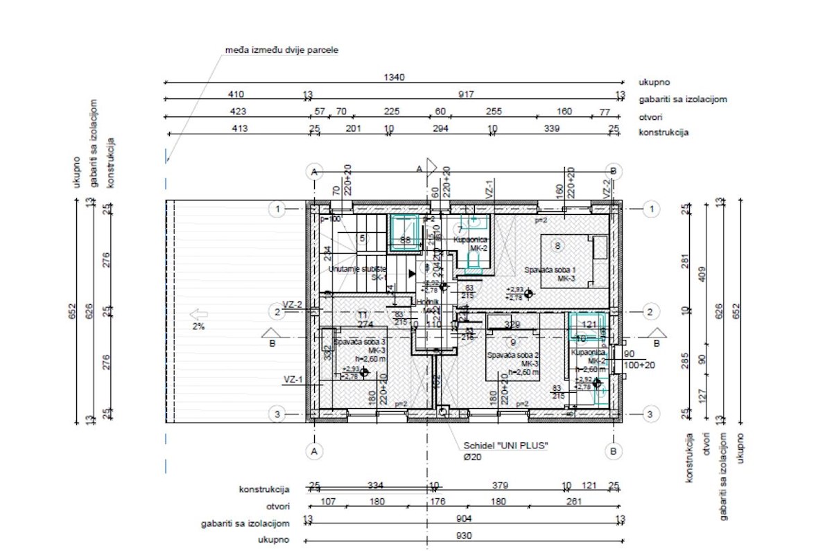 Moderna hiša z bazenom, savno in pogledom na morje