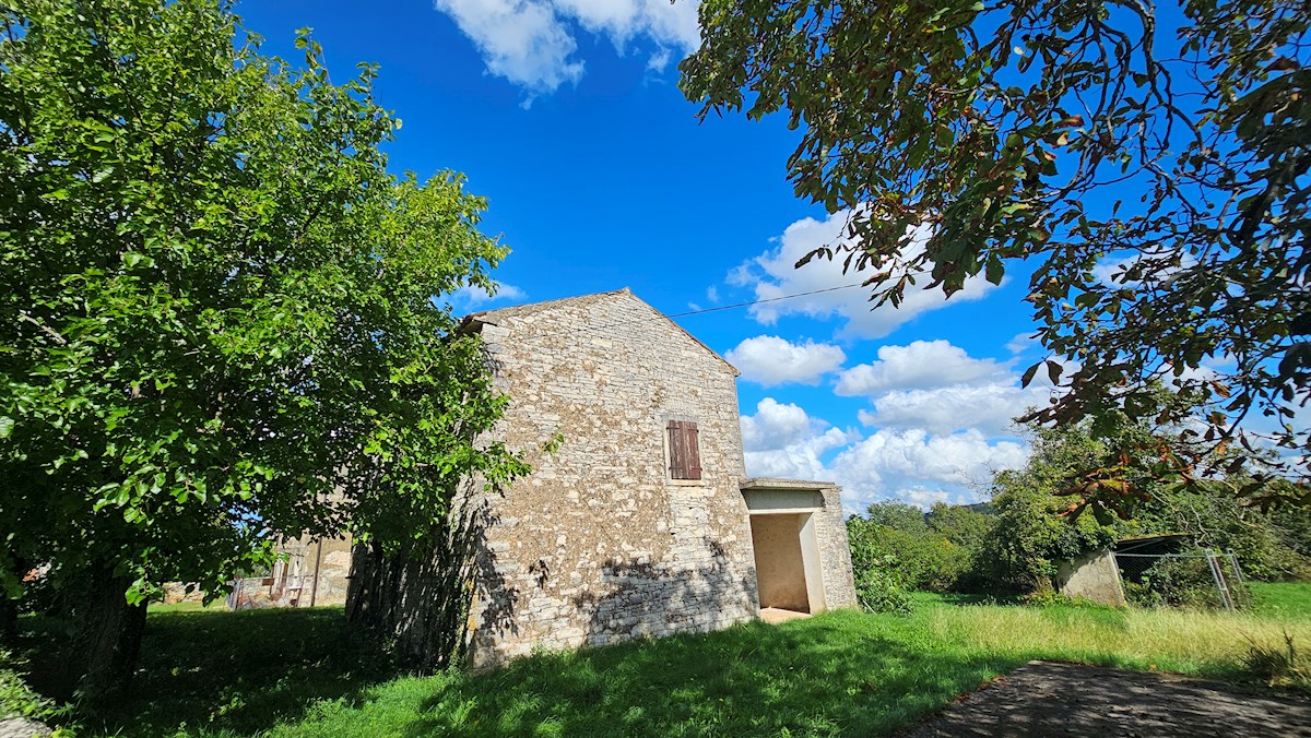 Pristna Istrska Stancija z Dvema Kamnitima Hišama in Pogledom na Naravo