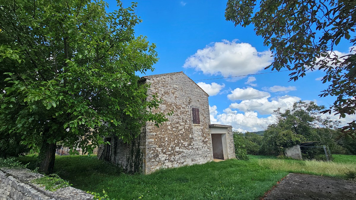 Pristna Istrska Stancija z Dvema Kamnitima Hišama in Pogledom na Naravo