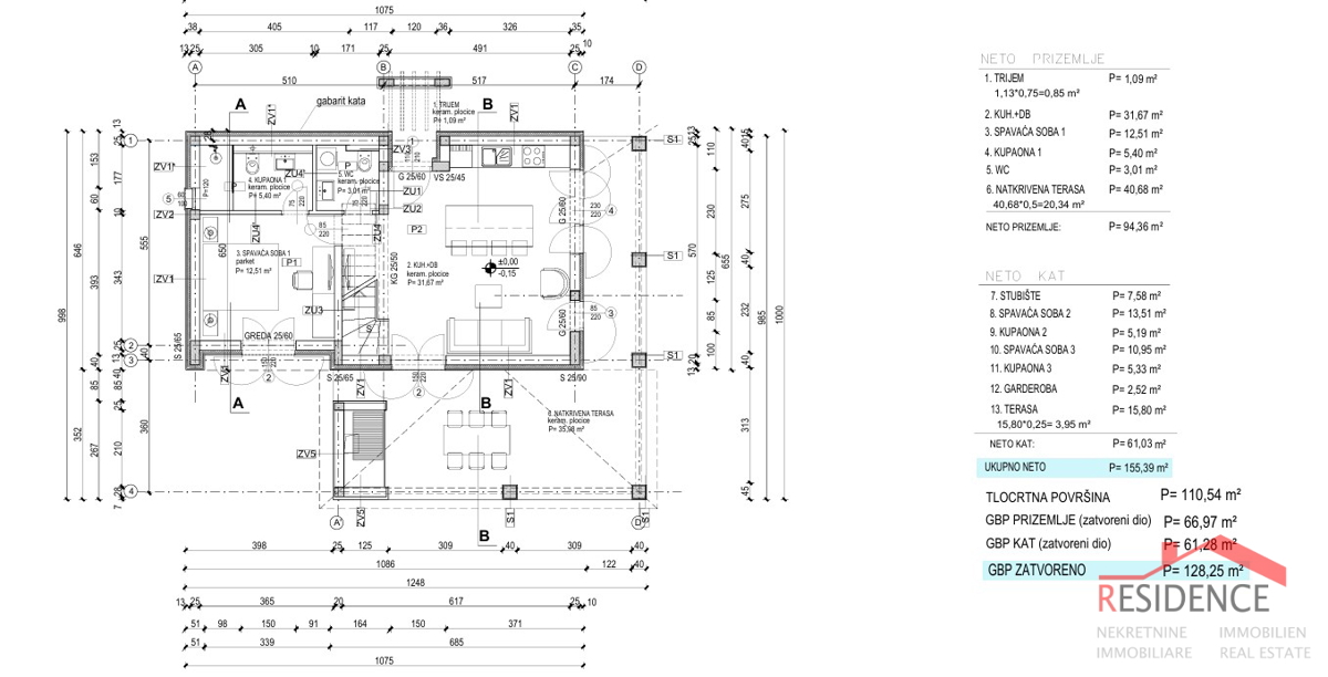 Juršići, okolica, nova samostojna hiša z bazenom