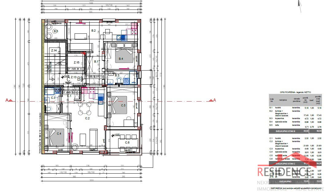 Veli Vrh, stanovanje v novogradnji v prvem nadstropju