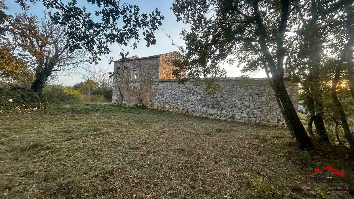 CUKRIĆI, STARA KAMNITA HIŠA ZA OBNOVO Z VELIKIM DVORIŠČEM