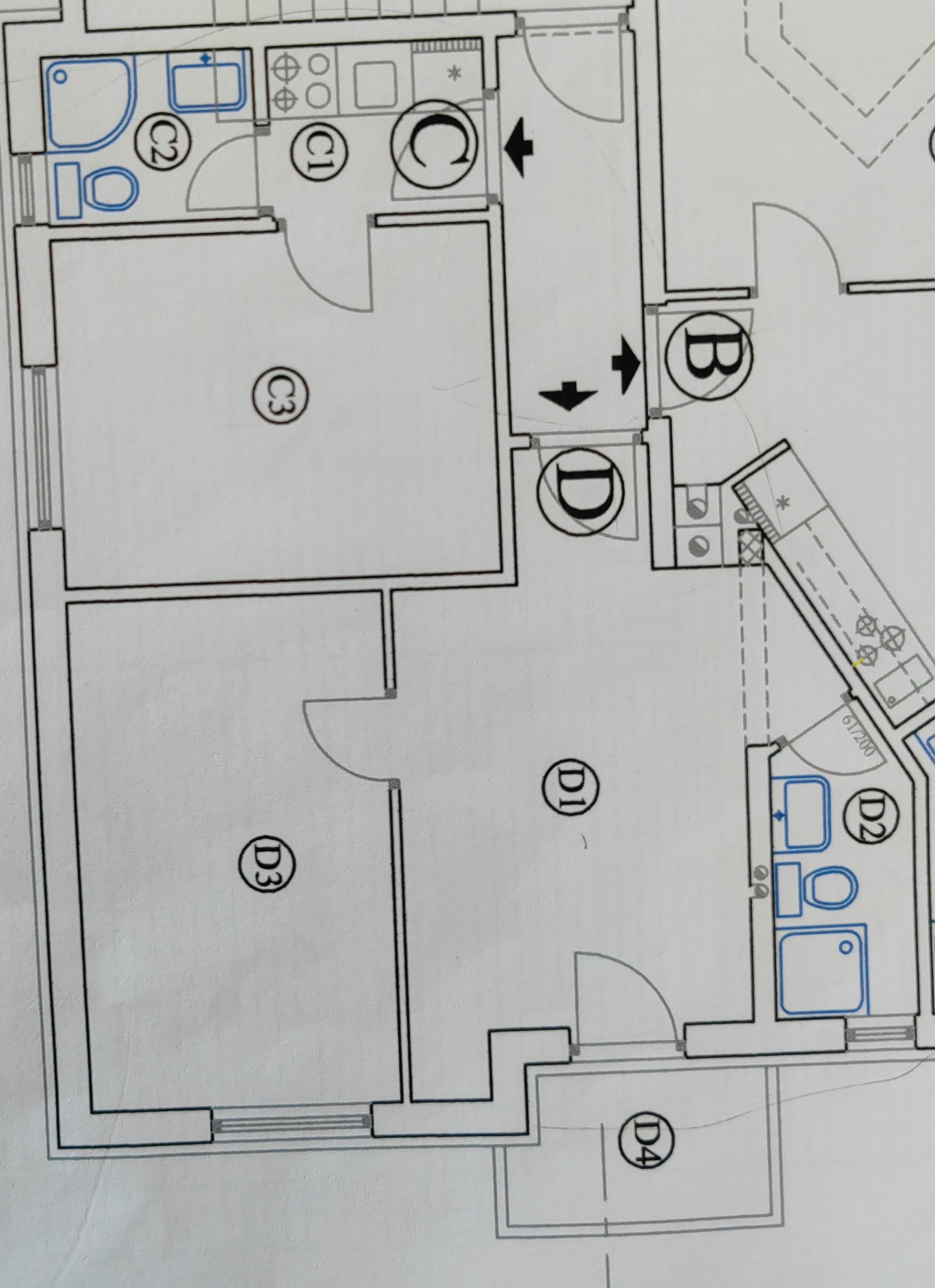Štinjan, dva apartmaja v prvem nadstropju