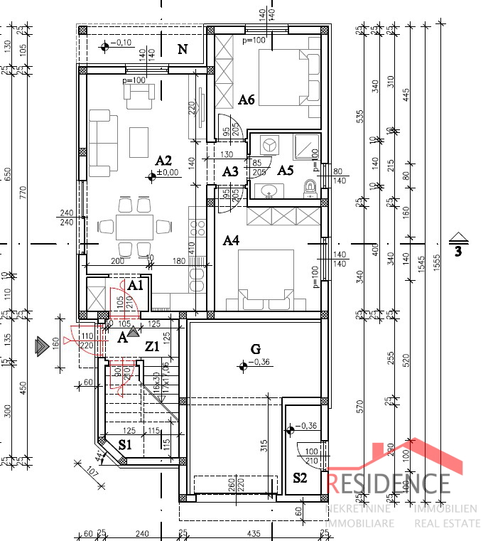 Medulin, novogradnja, stanovanje v pritličju z vrtom