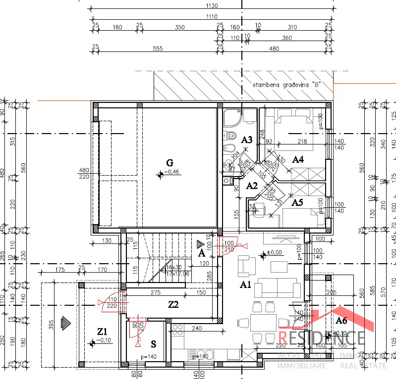 Pula, Valdebek, stanovanje v pritličju, 2 spalnici, parkirno mesto