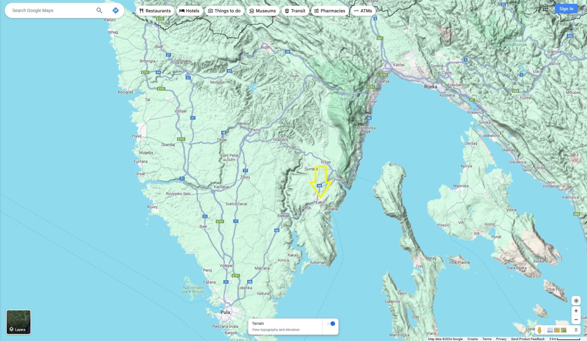 Vzhodna Istra: zazidljiva, za hišo, 11 km od morja, Labin
