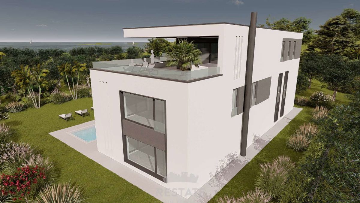 1 km od morja, z gradbenim dovoljenjem in plačanim komunalnim prispevkom za VILO