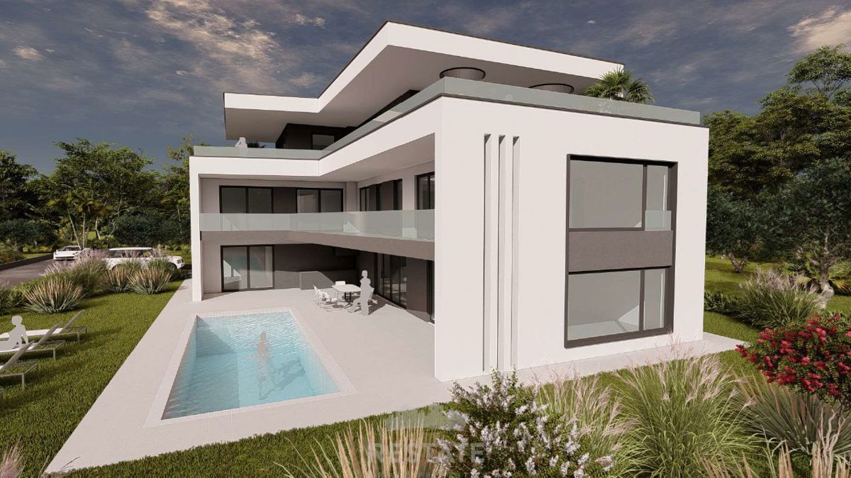 1 km od morja, z gradbenim dovoljenjem in plačanim komunalnim prispevkom za VILO