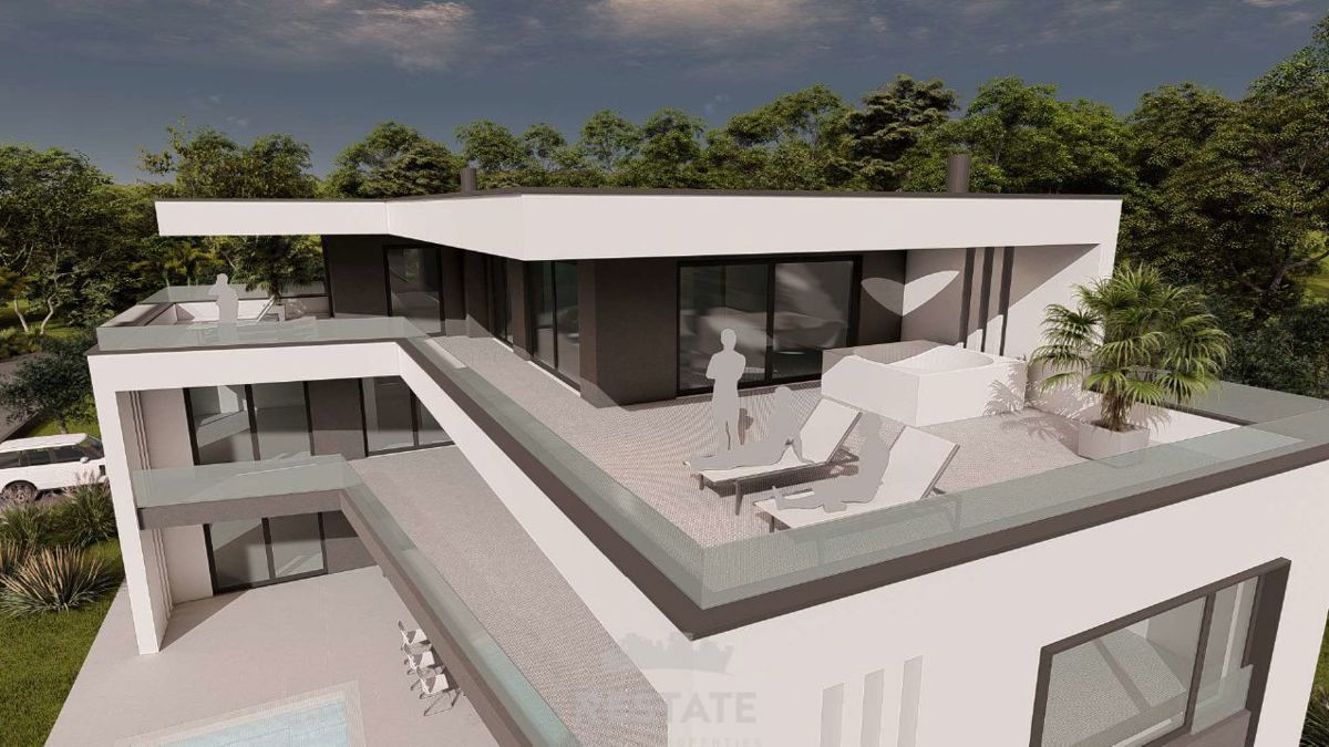 1 km od morja, z gradbenim dovoljenjem in plačanim komunalnim prispevkom za VILO