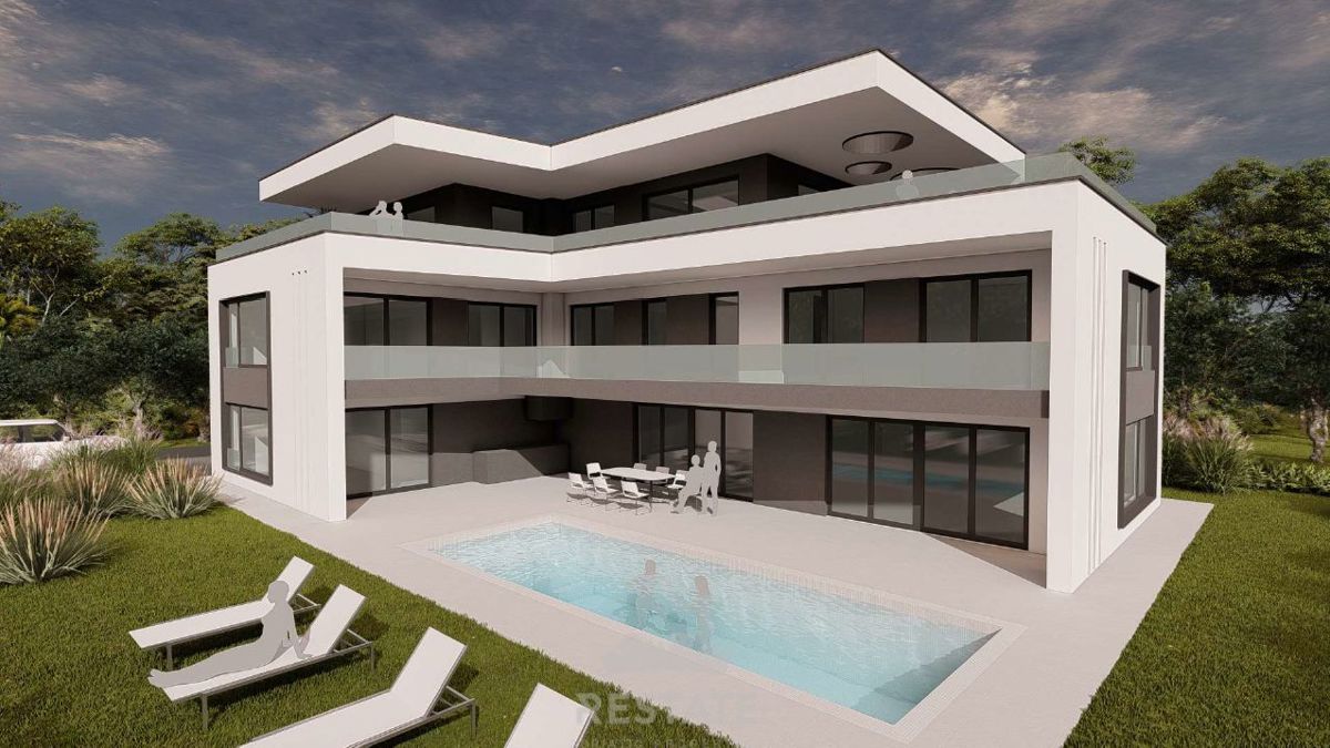 1 km od morja, z gradbenim dovoljenjem in plačanim komunalnim prispevkom za VILO