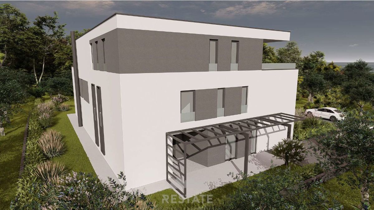 1 km od morja, z gradbenim dovoljenjem in plačanim komunalnim prispevkom za VILO