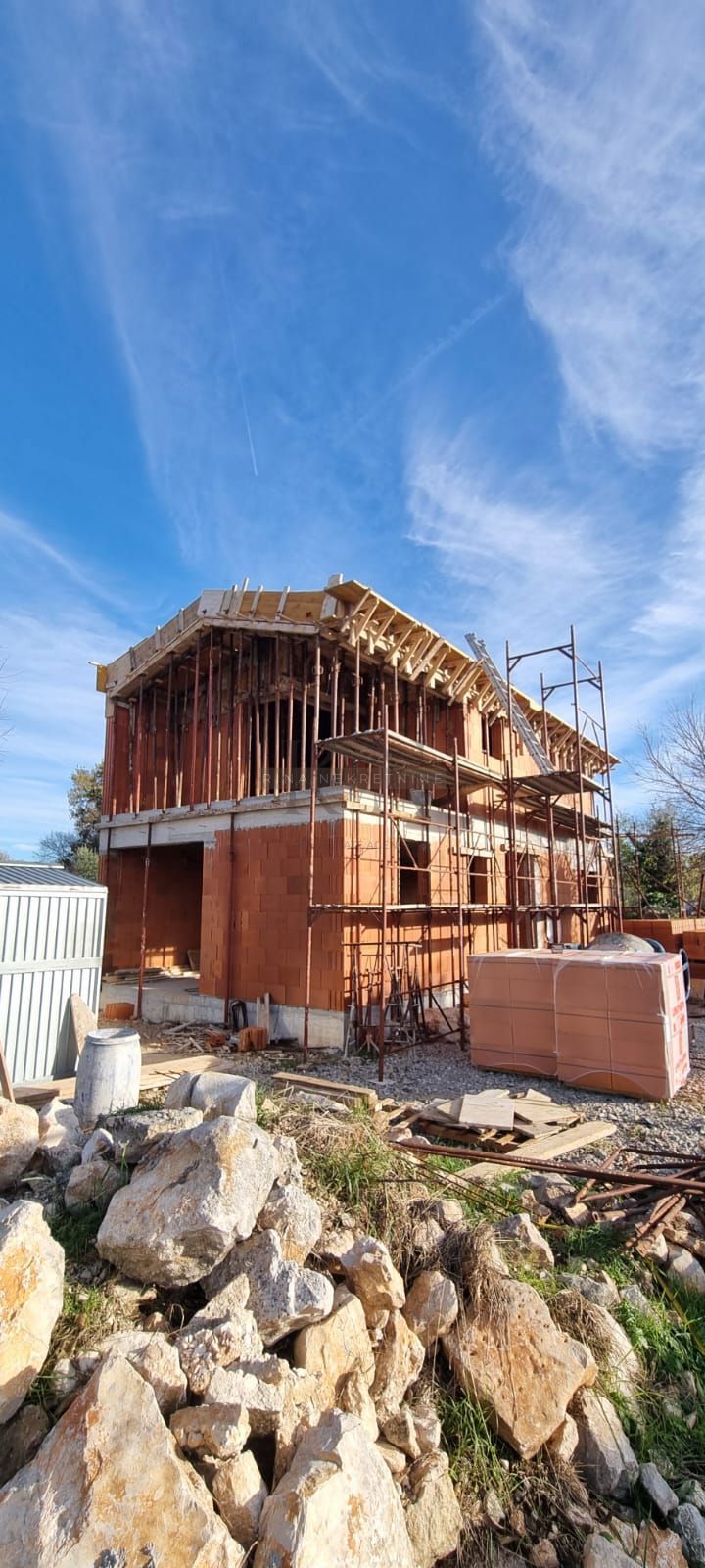 Istra – Sveti Lovreč, hiša v gradnji 120 m²