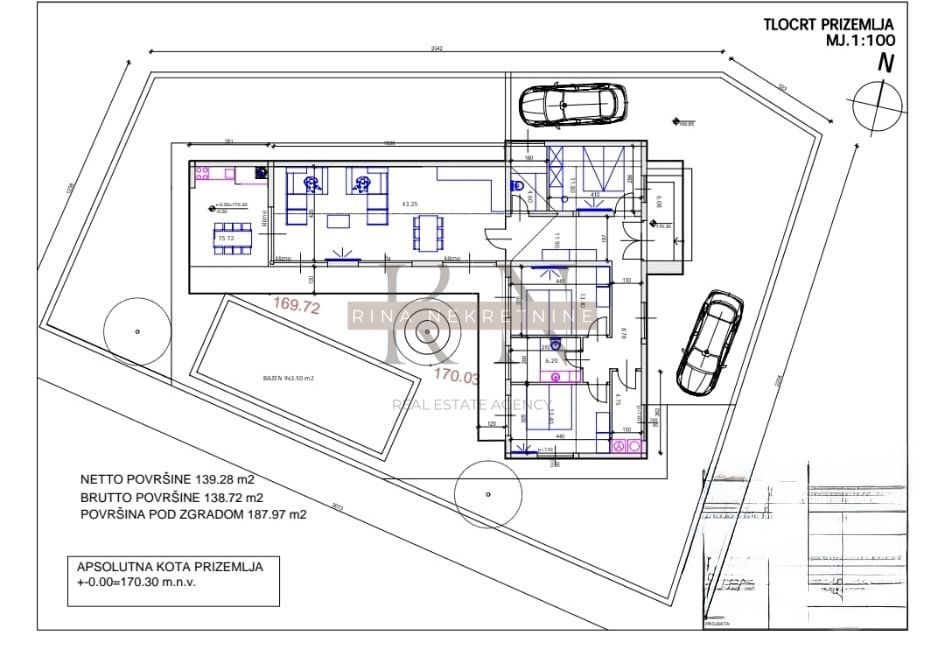 ISTRA - ROVINJ - Opremljena enonadstropna hiša z bazenom!