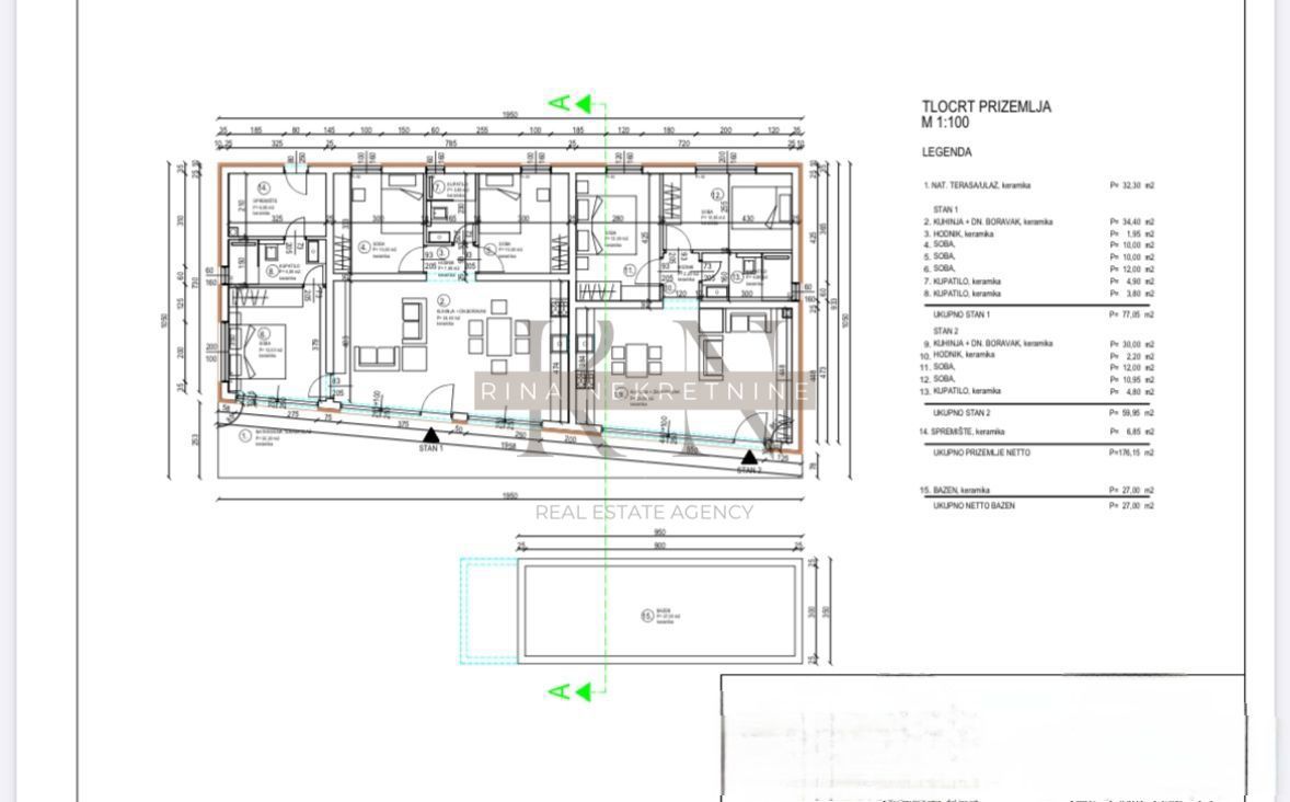 Moderna vila 176 m² z bazenom, Rabac – Labin
