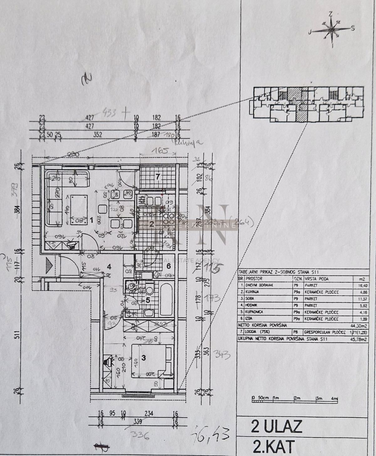 Stanovanje Kajzerica, Novi Zagreb - Zapad, Podbrežje, 48m2