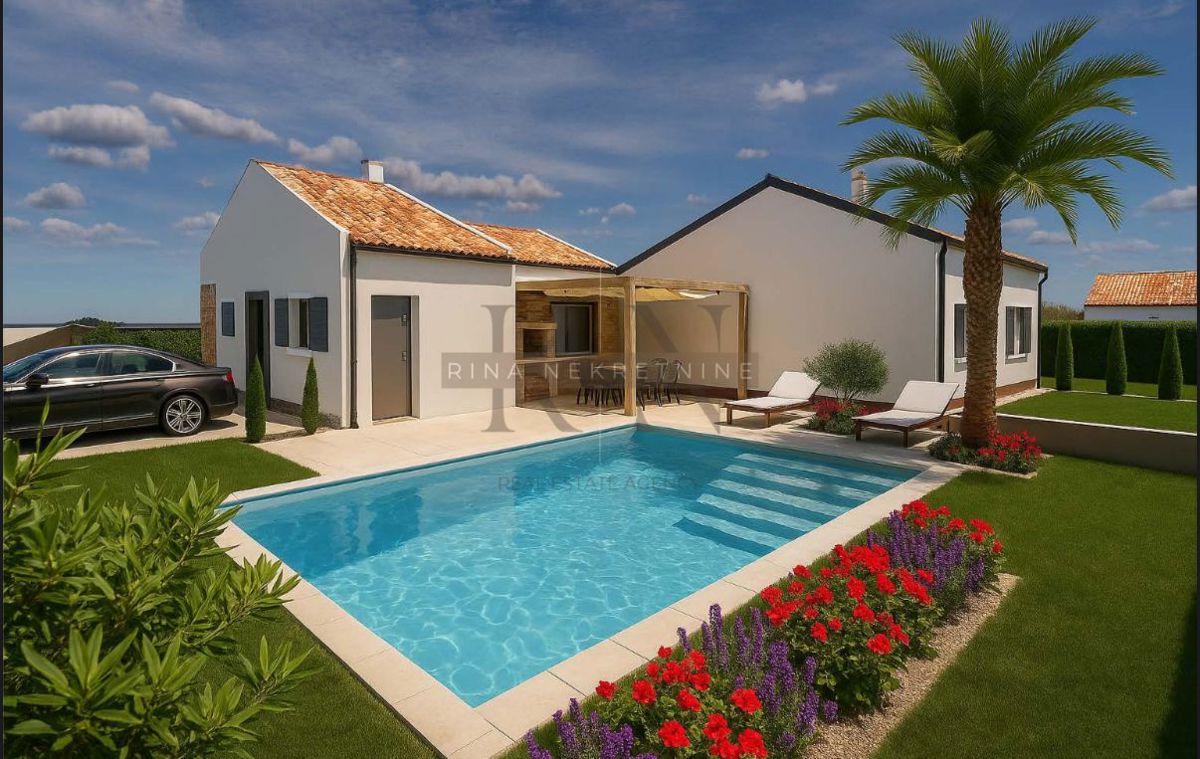 ISTRA – POREČ - KAŠTELIR, NOVOGRADNJA: HIŠA, VRT, BAZEN