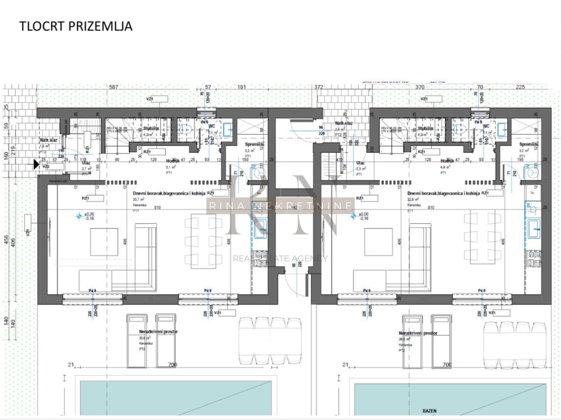 ISTRA - POREČ - PROJEKT NOVE HIŠE Z BAZENOM!