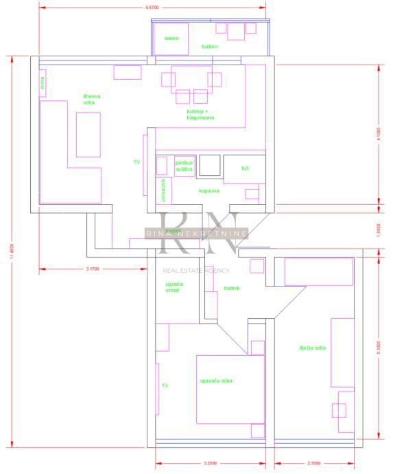 Stanovanje Trešnjevka, Trešnjevka - Sjever, Badalićeva ulica, 65m2