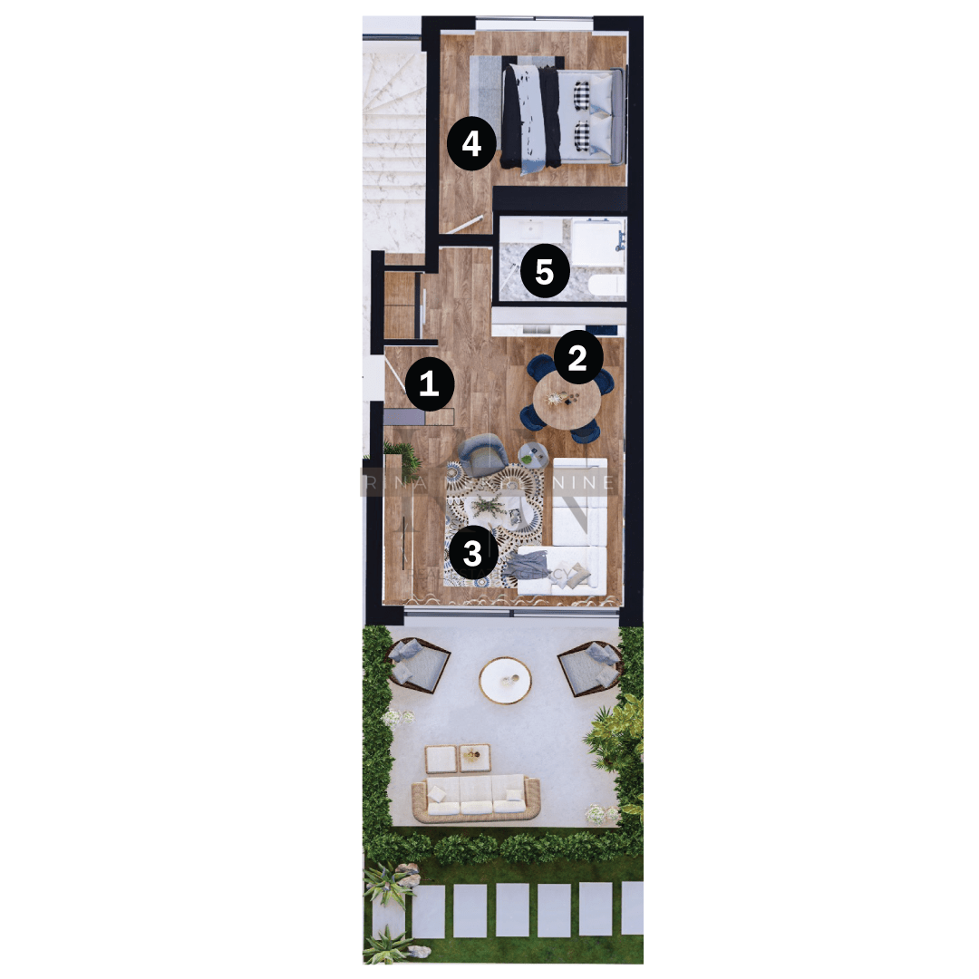 Istra–Umag: SMART HOME stanovanje v resortu s bazenom