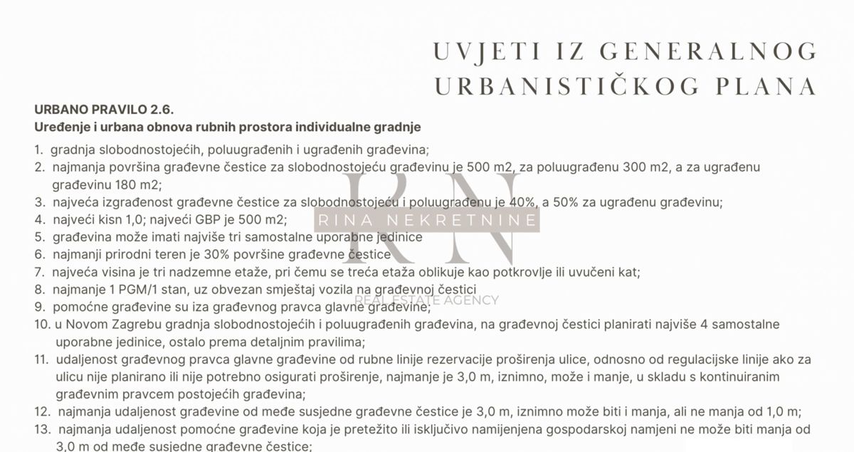 NOVI ZAGREB - KLARA - ZAZIDLJIVO ZEMLJIŠČE 270eur/m2